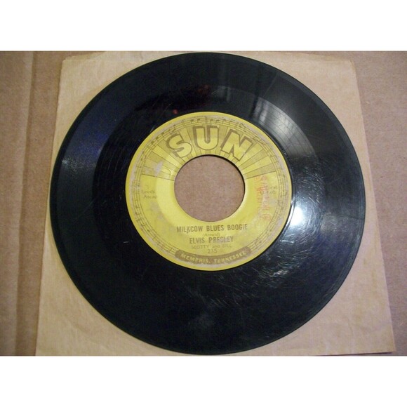 Elvis Presley - Milkcow Blues Boogie (1955) Sun 215 U-140 • 1st ed. SAMPLE Promo - Picture 3 of 5